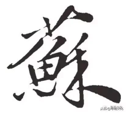 苏-汉字的艺术与中华姓氏文化荀卿庠整理