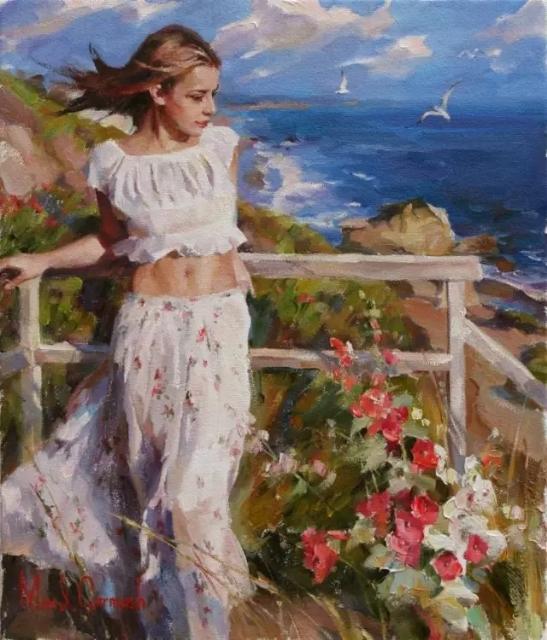 俄罗斯这对夫妻画家,画的美女油画,实在太好看了