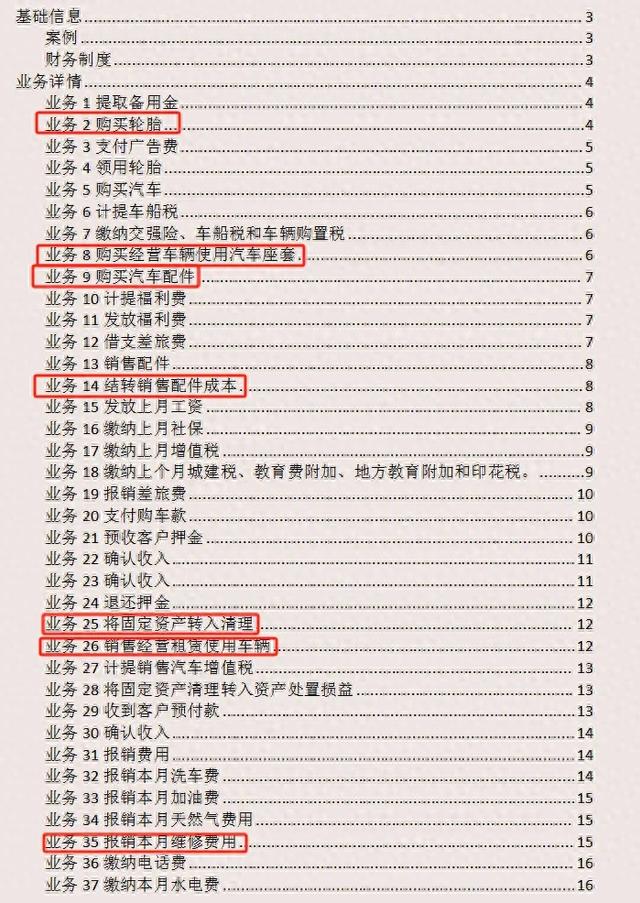 北京一33岁女会计,总结的汽车租赁企业真实账务处理,含财务制度