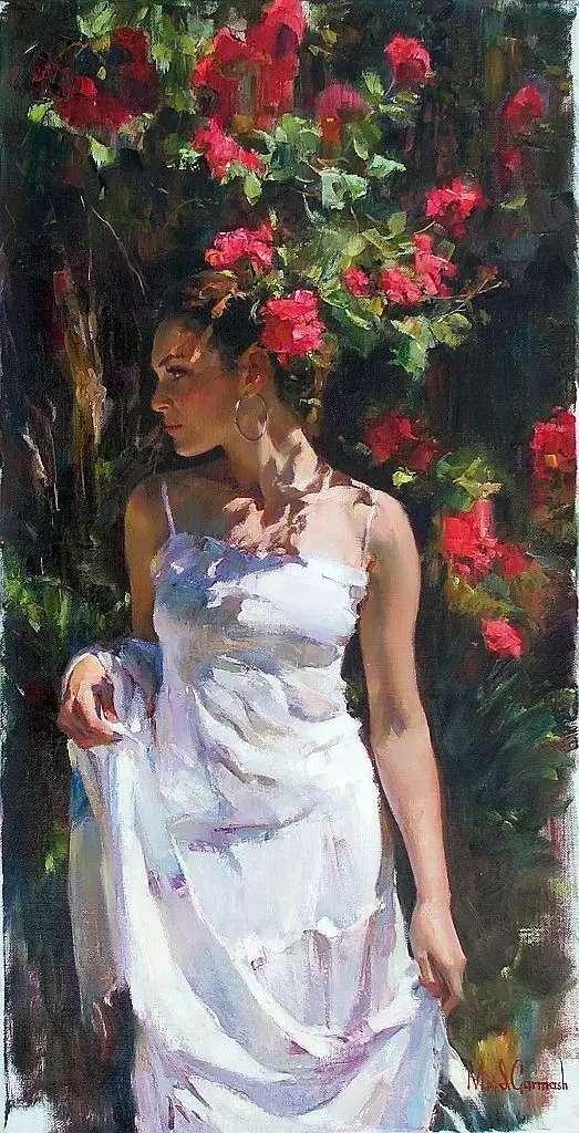 俄罗斯这对夫妻画家,画的美女油画,实在太好看了