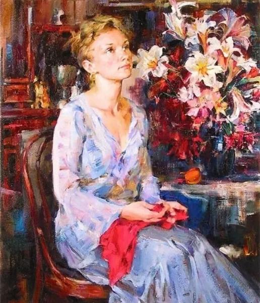 俄罗斯这对夫妻画家,画的美女油画,实在太好看了