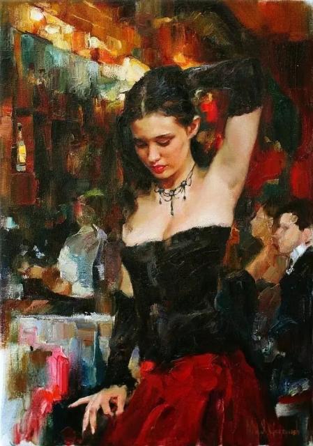 俄罗斯这对夫妻画家,画的美女油画,实在太好看了