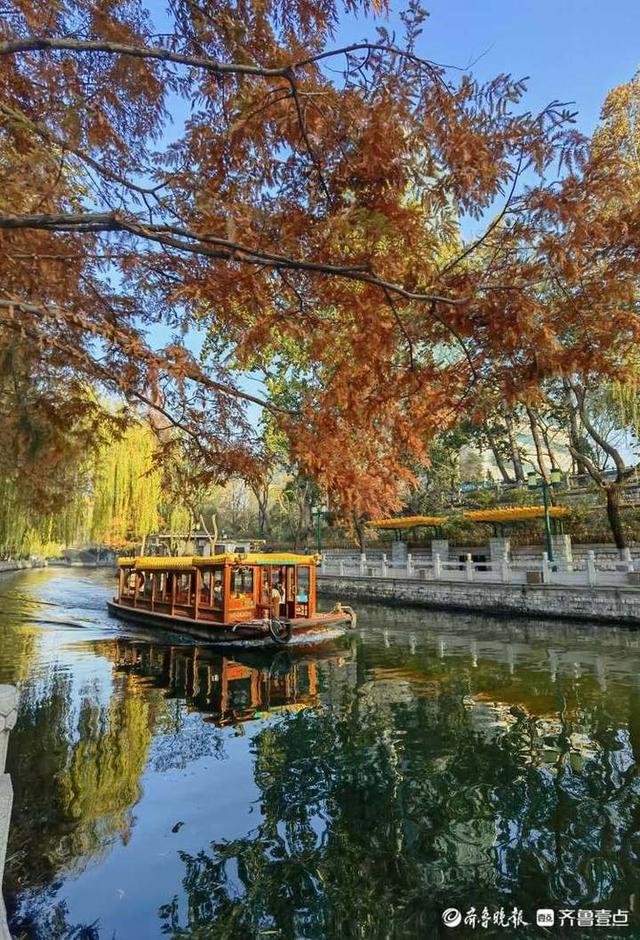 一秒入画!初冬的济南护城河美景成诗,五彩缤纷你爱了吗