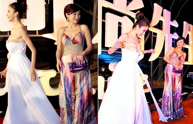 肩带崩断、裙底露底裤,15位女星红毯“大泄春光”,太尴尬了