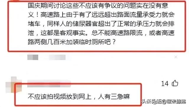 憋不住!女子在高速公路上就地小便!网友:这算光明正大抗议吗?