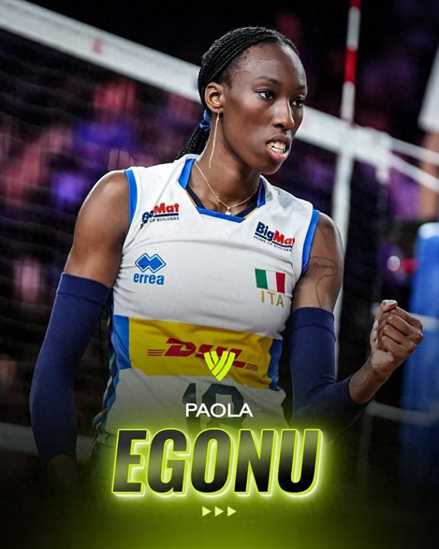 排球世界评2024十佳女排运动员:埃格努领衔,意大利4人入选