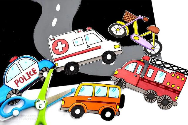 儿童画教程|交通工具的绘画与创想《忙忙碌碌的小汽车》