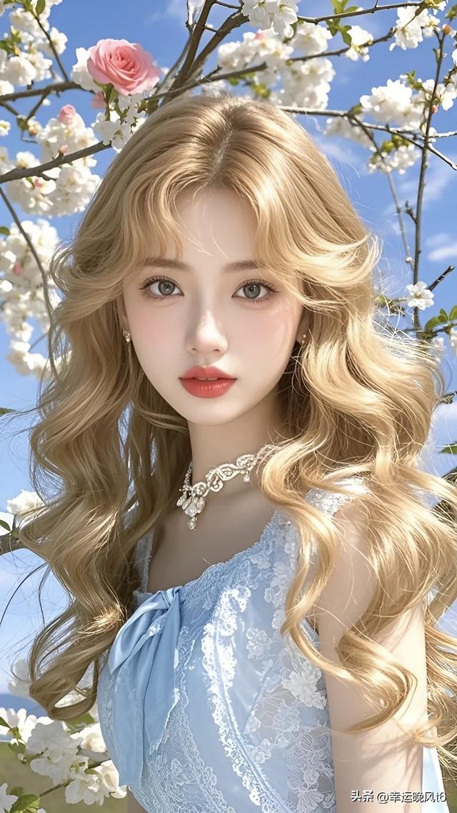 美女配樱花,纯欲又漂亮