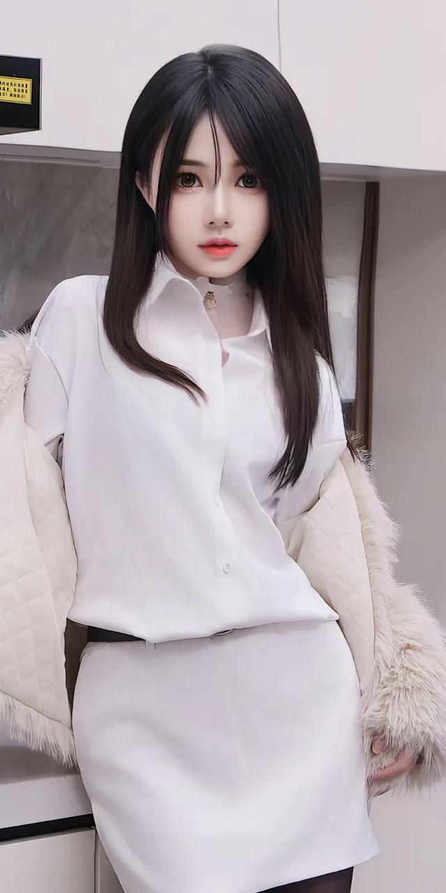 模特美女林月月:厨房中温馨的萌妹风写真