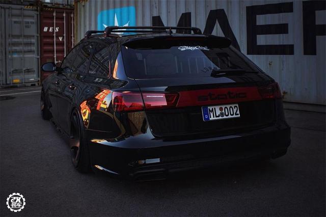 40多万的车改出160万的感觉,奥迪A6 Avant黑武士帅过自家大哥!