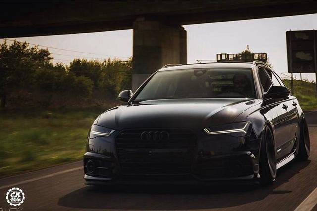 40多万的车改出160万的感觉,奥迪A6 Avant黑武士帅过自家大哥!