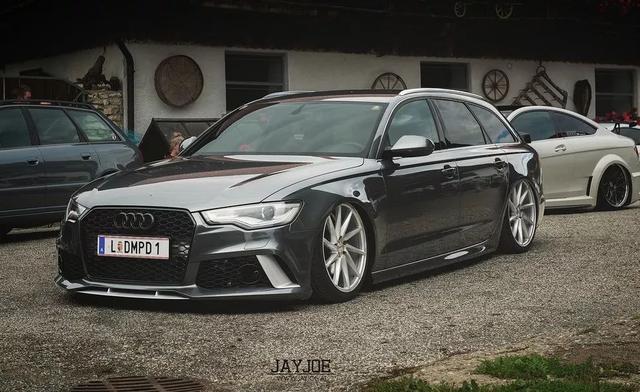 40多万的车改出160万的感觉,奥迪A6 Avant黑武士帅过自家大哥!