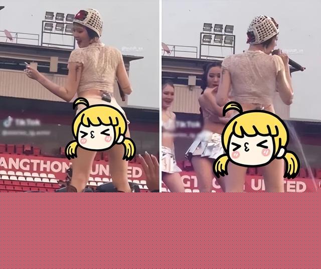 泫雅商演穿着清凉，秀性感舔舐手背，网友：舔的那一溜感觉是臭的