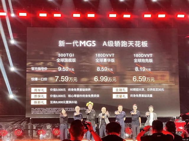 名爵MG5:6.59万起!名爵MG5、帝豪、轩逸你怎么选?