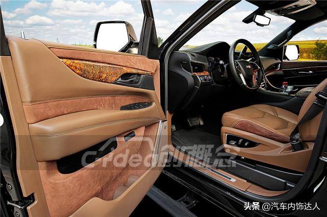 深圳专业的改装工厂,将凯迪拉克凯雷德内饰打造的比总裁室更豪华