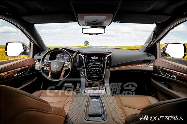 深圳专业的改装工厂,将凯迪拉克凯雷德内饰打造的比总裁室更豪华