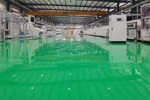 达州汽车补漆(达州罗浮森林环氧防静电地坪漆工艺)