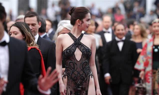辣眼睛!越南模特在戛纳走红毯“近乎全裸”,回国将面临重罚