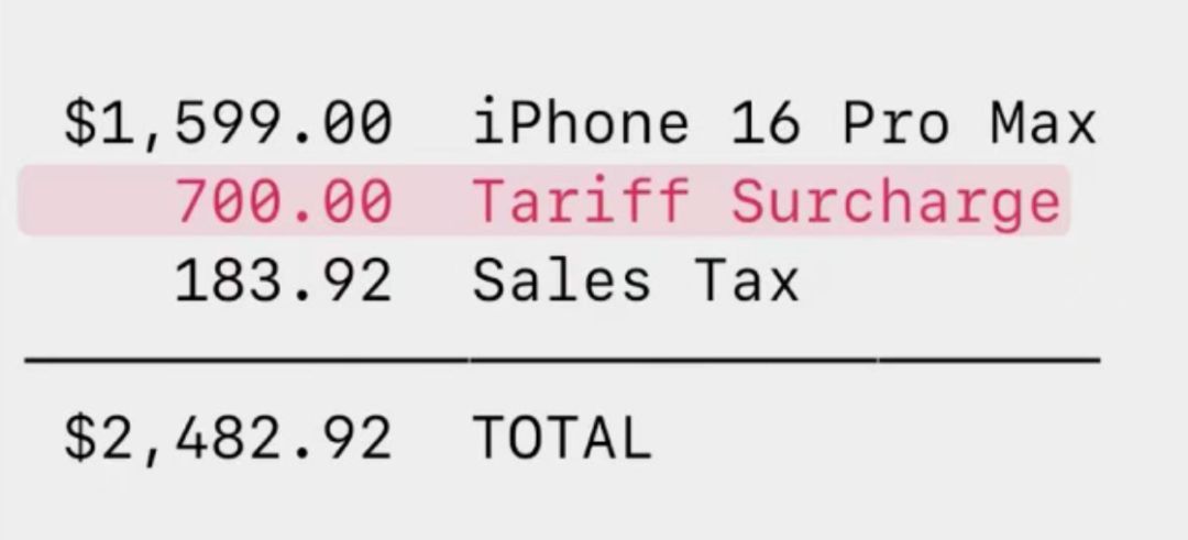 购物小票出现“关税附加费”!美国网友开始“对账”,有人建议……