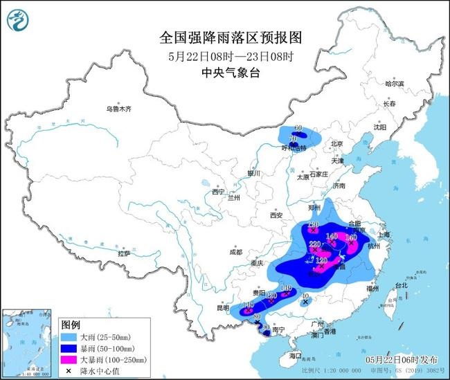 暴雨黄色预警：湖北江西广西等5省区部分地区有大暴雨