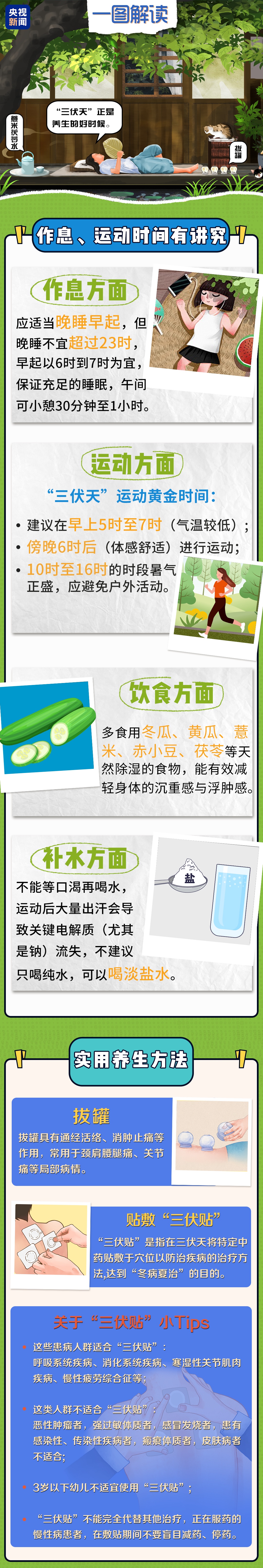 本周日入伏 这份“三伏天”养生指南请收好