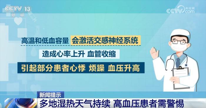 多地湿热天气持续 为何高血压患者需要特别“上心”?这份健康提示请收藏↓