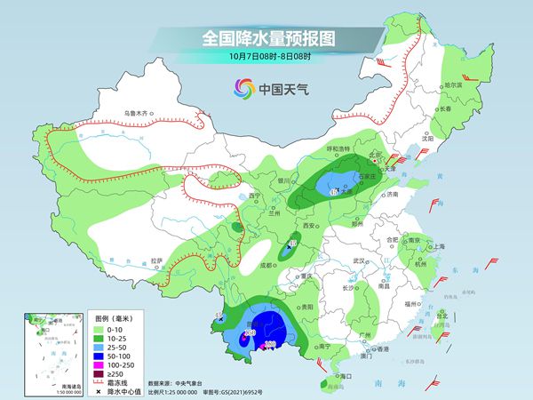 “麦德姆”继续影响广西云南 南方多地高温持久北方秋凉加重